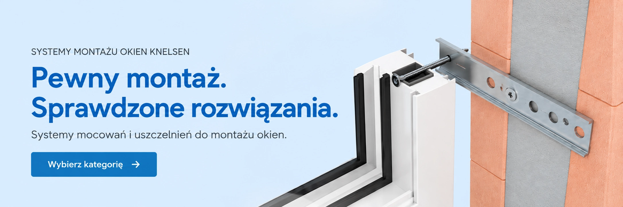 System mocowania okna KNELSEN w warstwie ocieplenia